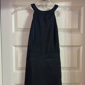 Lulus | Sleek Favorite Black Sleeveless Halter Skort Romper